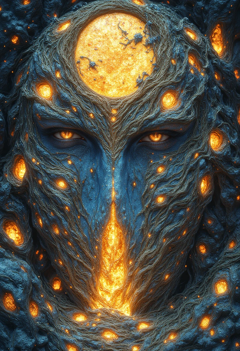 a completely white demonic creature, men monster, large multicolored eyes, bald head, skull covered with small horns, (best quality,4k,8k,highres,masterpiece:1.2),ultra-detailed,(realistic,photorealistic,photo-realistic:1.37),HDR,UHD,studio lighting,ultra-fine painting,sharp focus,physically-based rendering,extreme detail description,professional,vivid colors,bokeh,dynamic point of view,cinematographic scene,highlighted character,backlight effects,mystical character,multicolored cracks on the skin,character seen in full