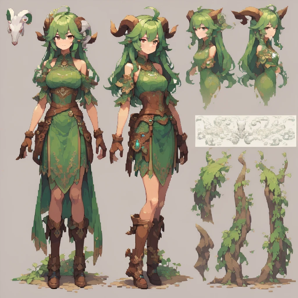 Retro video game style, pixelated, vibrant colors, 8-bit characters, sharp lines, detailed shading, classic gaming vibe, nostalgic atmosphere Masterpiece:1.2, ultra-detailed, illustration style. 2D texture, 4K, v Very detailed texture, (close up:1.2) (dark fantasy)) (front view:1.4)
Texture Detail: High resolution with intricate details
((score_9, score_8_up, score_7_up, masterpiece, best quality, newest, absurdres, highres)), (satyr:1.2) ((half-goat-half-man:1.4) . (pixel art:1.4) (video game low resolution:1.1) (low poly:1.1) ((ddspx)) (satyr:1.2)) ((angry)) ((sfw, covered, censored, wearing clothes and armor))