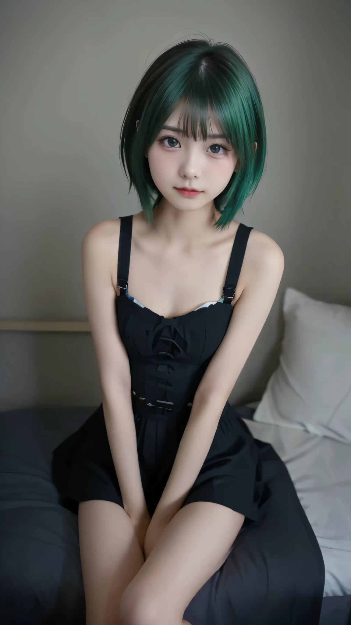 high resolution,超high resolution,8k,ultra high definition,Highest quality, masterpiece, Super Fine Paintings ,detailed description,1 girl, upper body,((素敵な髪型, green hair)),(Small beautiful breasts, Upward bust), similarly ,glowing neon lights, intermediate shot,Fujifilm X-T4 + 23mm f/2 Lenses,dusk,Flower Farm,viewers, ( detailed legs:1.3, thinner thighs, beautiful feet:1.2), ( detailed hands:1.3, perfect right hand:1.2), ( Detailed Eyes and Faces :1.3, Professional Shooting Techniques , Professional lighting techniques ), (((Restraints on both arms:1.2)))、( view the viewer、 uneasy expression:1.3、A facial expression asking for help:1.5)
