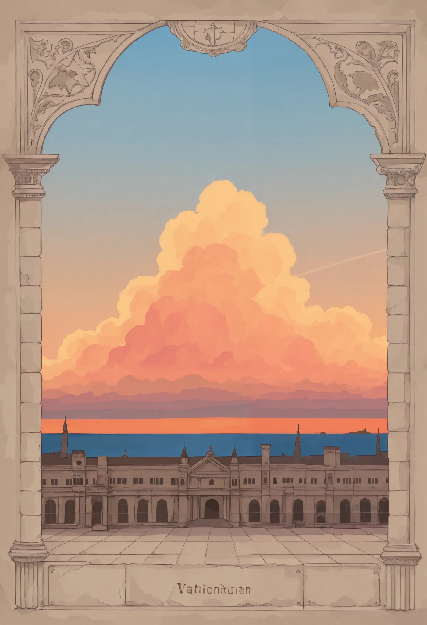 vatican, churches, horizon, beautiful sky, sunset
