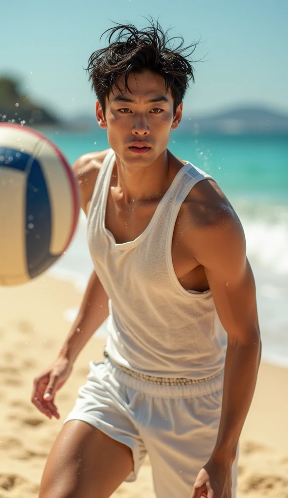 male Age 18 swimwear hawaii lifesaver smile