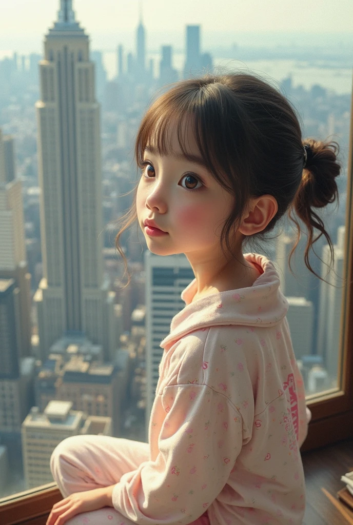 A swedish, American, german, young woman, 20yo, downtown, in large metropolis, collared shirt, sweater, pleated skirt, chuck taylor shoes, smirk ((heavy gaussian blur)), ((soft lighting)), (((extremely hazy:1.2))),, (extremely bright), (dreamy atmosphere), bright vivid colors, (blushing:1.2), lying on a bed