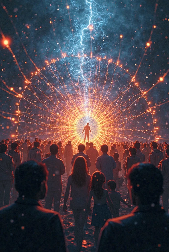(best quality,4k,8k,highres,masterpiece:1.2),ultra-detailed,(realistic,photorealistic,photo-realistic:1.37),powerful device technology,a fusion of art and imagination,dreamlike reality,U2 live performance,cracked LED screen,code tunnel extending to the sky,raining fire falling from the shoulders of the audience,visually stunning,immersive experience,futuristic atmosphere,awe-inspiring,mesmerizing spectacle,vibrant colors,high-definition imagery,extraordinary visual effects,mind-bending illusions,dynamic stage,technological marvel,stunning audio-visual display,seamless integration of technology and art,unforgettable sensory journey,hypnotic visuals,synchronized light show,epic proportions,energy and excitement,otherworldly state,dimensions beyond imagination,multisensory experience,dazzling pyrotechnics,interplay of light and shadow,incredible stage presence,unveiling a new world,immersing in a virtual realm,transcending reality,unleashing creative energy,enchanting dreamscape.