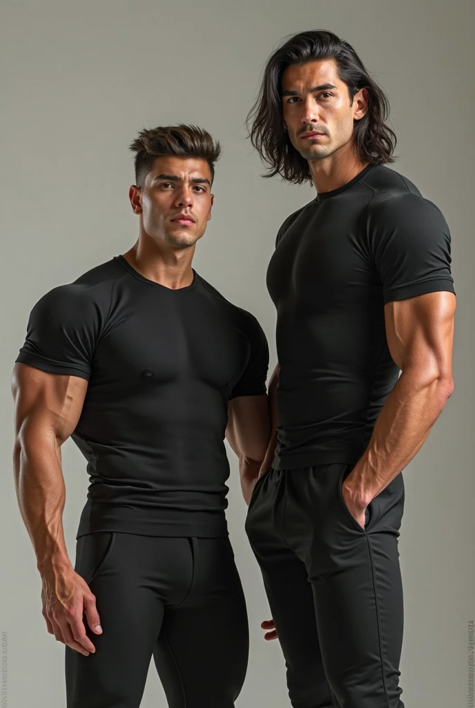 A man in Indian LUX VENUS   undervest and LUX Classio    black underwear make full body photo black underwear with one boyfriend in undervest and were black trunk underwear