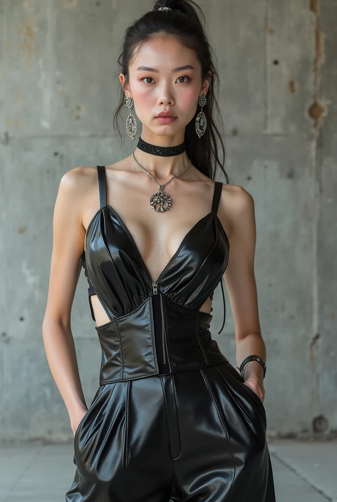 18 year old girl, liuyifei , sexy smile,
BLACK DRESS
BLACK THIGHHIGHS
BLACK GLOVES
<lora:YorBlackDress:1>
Standing pose, picking up a fallen banana from the ground, facing the camera with an upward gaze, and a visible cleavage.
The shot is taken using a full-frame DSLR camera and a 50mm f/1.8 lens for a shallow depth of field effect. (natural skin texture, hyperrealism, soft light, sharp)
(black hair:1.5), best quality,ultra high res,(photo realistic:1.4),
((perfect female body)), charming, seductive, erotic, alluring, enchanting, narrow waist,
liuyifei <lora:liuyifei:0.7> <lora:add_detail:1.4> small face, small chin