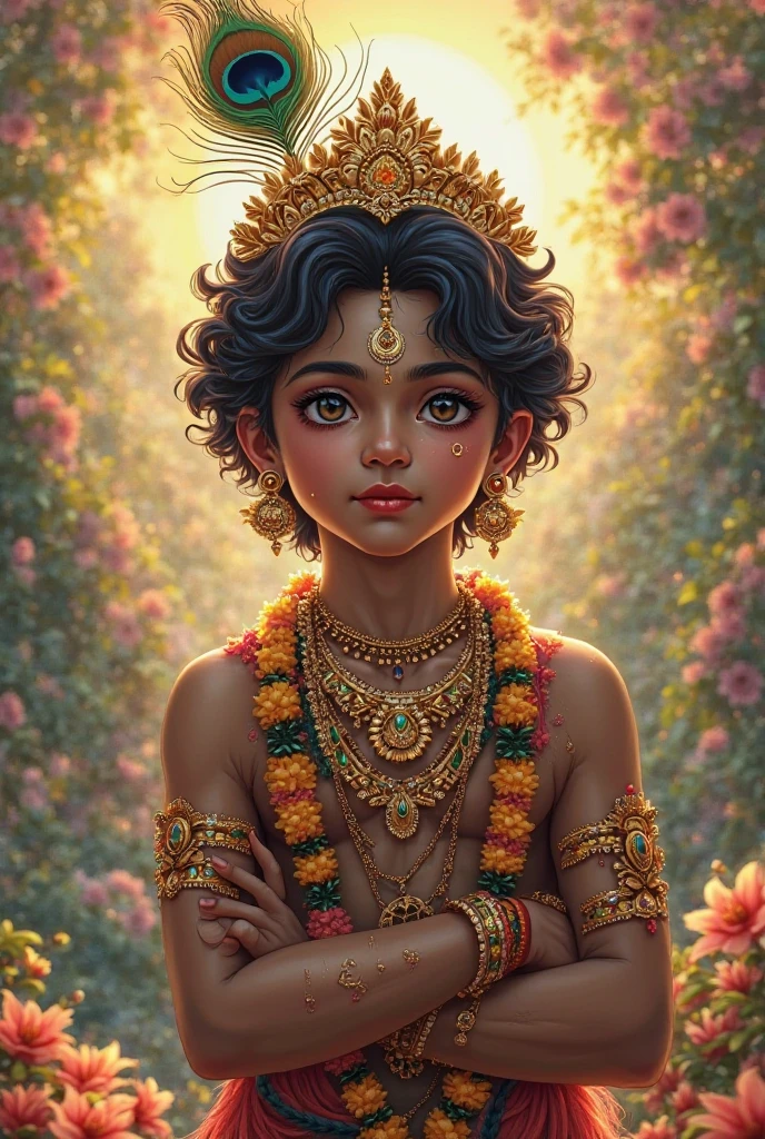  Image giving knowledge  boy,s aesthetic
to the devotees of Lord Krishna 