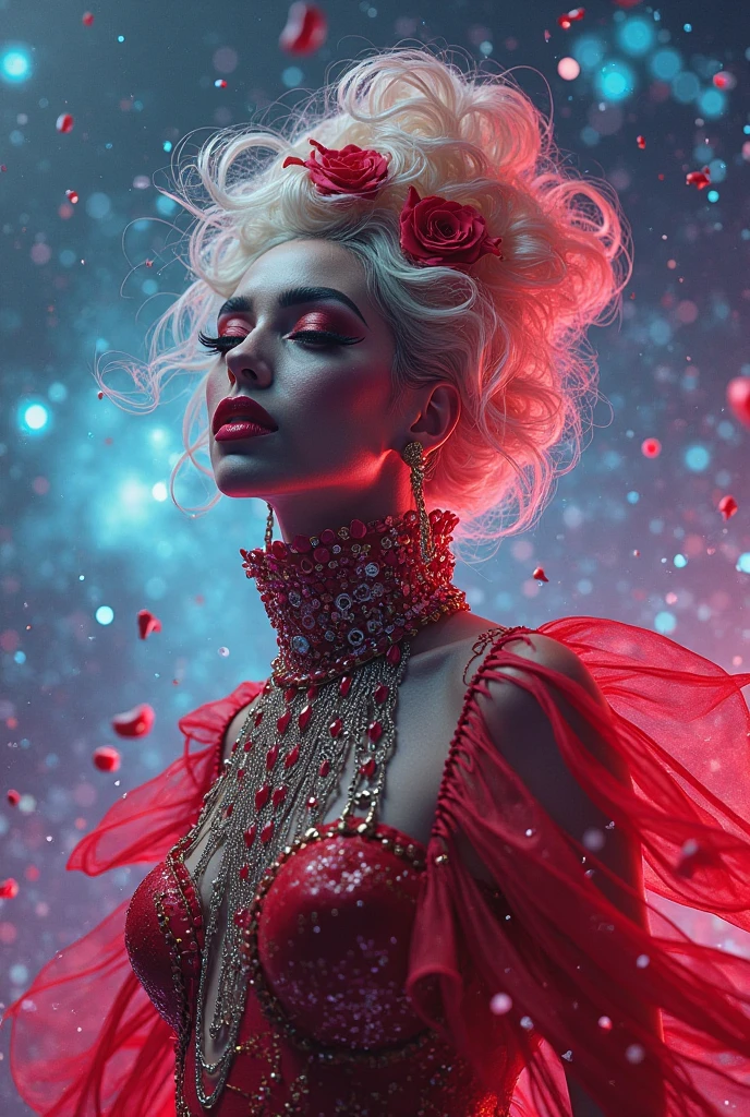 An image of Lady Gaga from the Abracadabra music video linked to Banco Santander and the concert that will take place in Rio de Janeiro on March 3/05