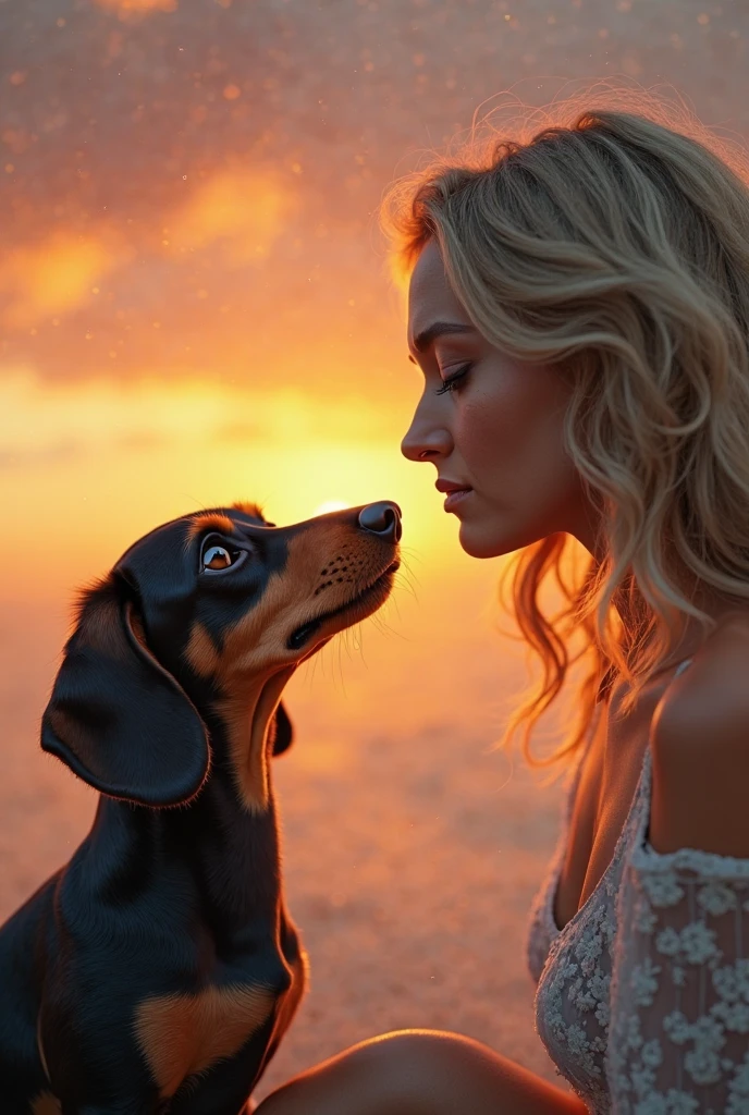 A girl sex with dogs in open area