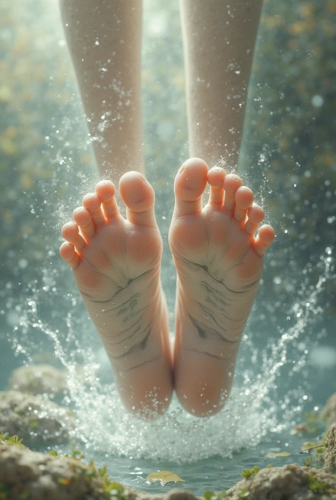 feet on the ground