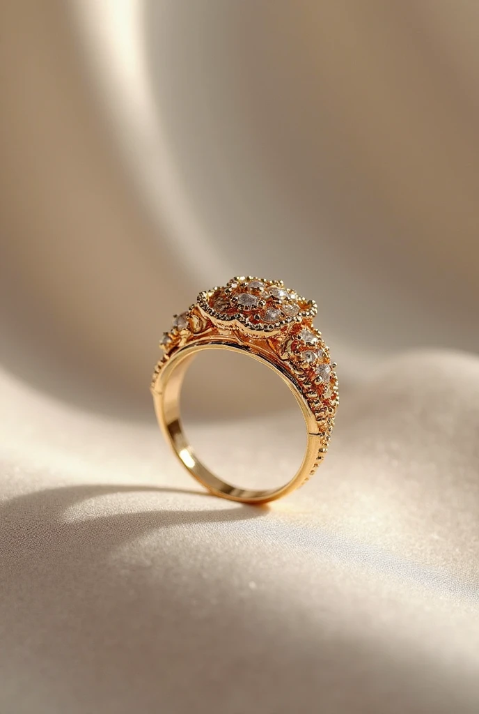 italian-style ring on a gentle background