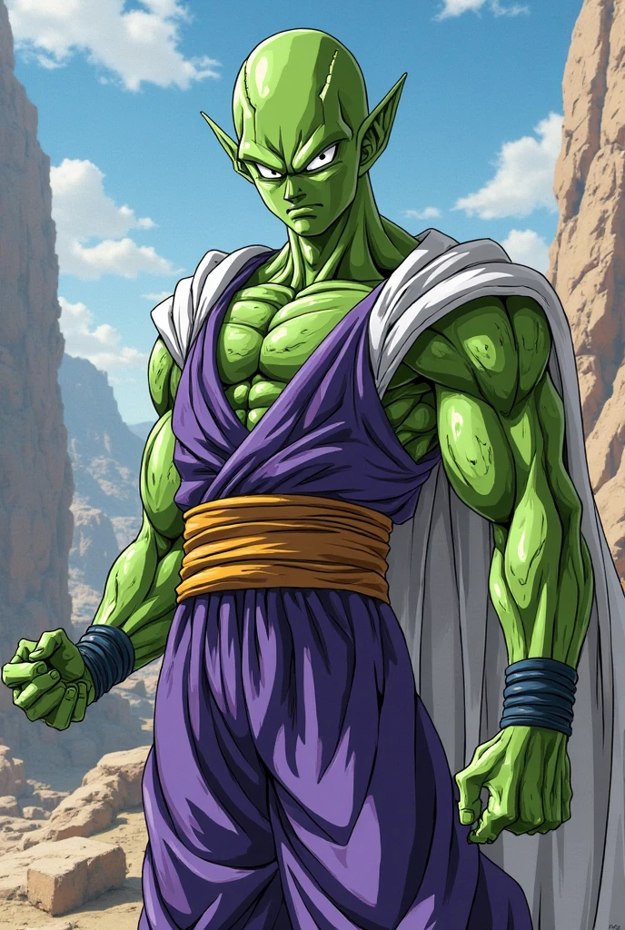 ethereal fantasy concept art of piccolo, white turban . magnificent, celestial, ethereal, painterly, epic, majestic, magical, fantasy art, cover art, dreamy