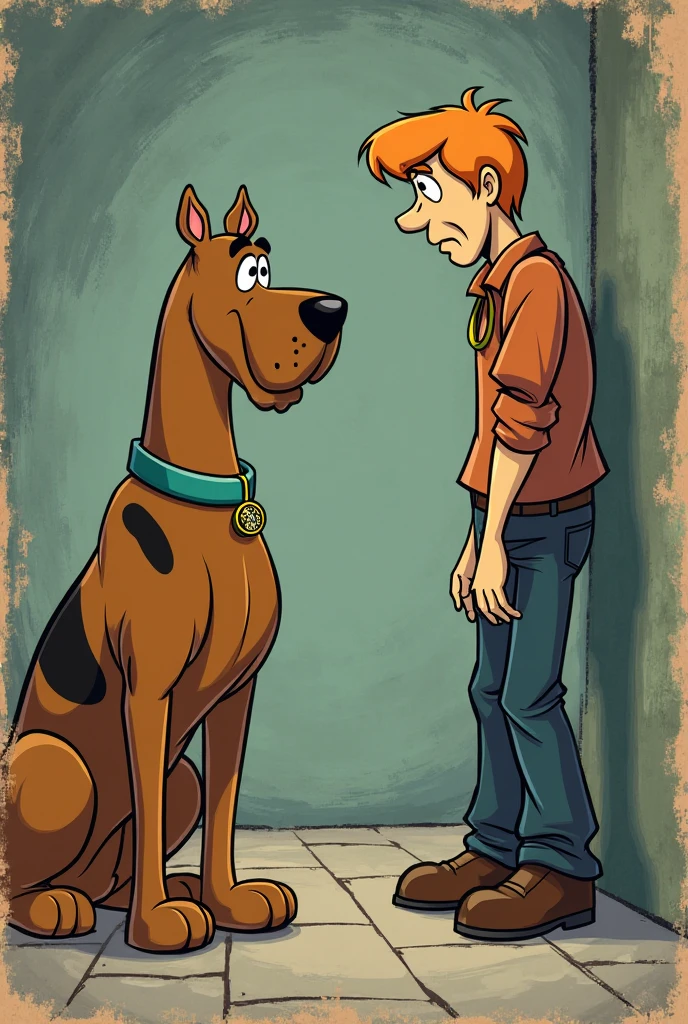 Shaggy and Scooby with marijuana 