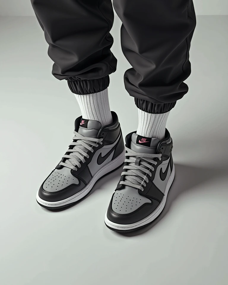 image of a sneaker with a panther logo,resistente e leve