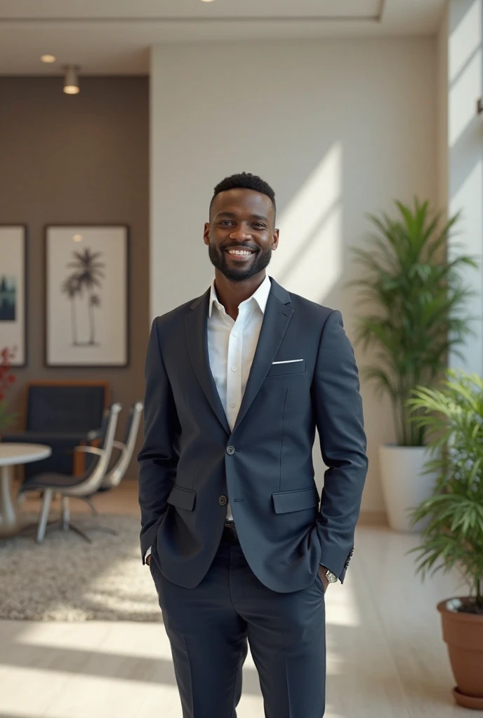 kelvin Nigerian looking for job in an office 