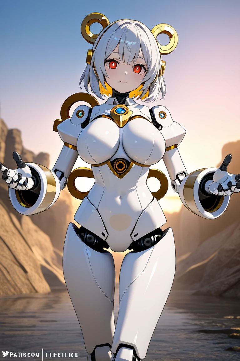 ((best quality)), ((highly detailed)), masterpiece, absurdres, detailed face, beautiful face, (detailed eyes, deep eyes), (1girl), cowboy shot, <lora:hairdetailer:1>, ((robot_girl)), robot limbs, robot body, (brass_(material)), mechanization, (metal skin:1.33), lights, LEDs, wires, cables, shiny skin, doll-like joints, (abs), (metal hair:1.3), (helmet, covered face, mask, hidden face, <lora:solidEyes_v70:1>, orange eyes, solid eyes, colored sclerae, armor, <lora:lottalewdsMechanical_v1:1>, (mechanical_wings:1.2), <lora:ExtraArms:1>, ExtraArms, extra arms, (at a desert, cacti, pyramid, midday)
