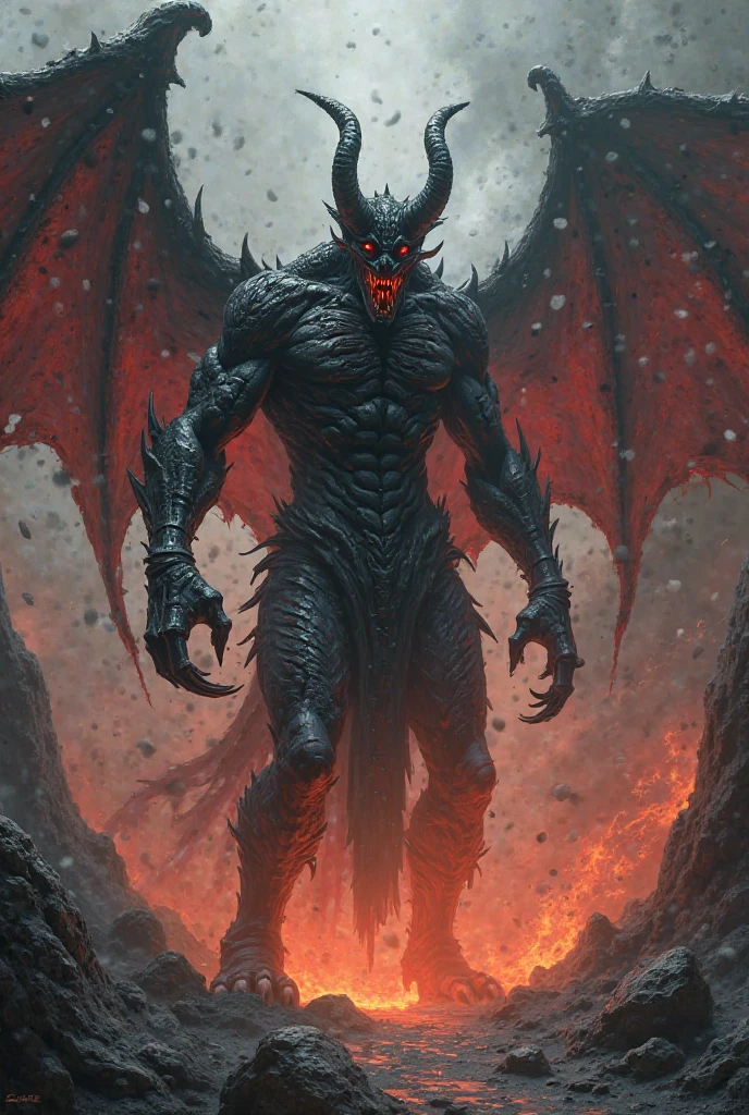 *Photorealistic vertical battlefield, stretching from craggy, fire-lit caverns below to storm-wracked skies above. Hyper-detailed textures throughout.
Centerpiece: A massive, anatomically correct Devil. Muscular red skin with a leathery texture, veins visible. Curved horns like polished obsidian. Large, bat-like wings with visible membrane structure. Eyes glowing with inner fire.
Foreground, slightly off-center:
Varis: Clad in intricately detailed Gothic black armor. Each plate shows fine engraving and realistic light reflections. Blood-red gems set in the armor gleam with inner light. Long, silky black hair with individual strands visible. Dark energy manifests as semi-transparent, smoke-like wisps around him. The "Blaze Fang" aura forms a photorealistic, semi-transparent wolf shape, with visible fur texture and gleaming eyes.
Vortex: Wearing a high-quality black leather coat with realistic creases and texture. White shirt underneath with fine fabric detail. Long black hair shows natural movement and shine. His dark sword has a metallic sheen with subtle, swirling patterns on the blade. "Shadow Eclipse" power manifests as deep, shifting shadows with slightly blurred edges. The forming meteor shower appears as hyper-detailed, burning rocks with smoke trails.
Lighting: Dramatic chiaroscuro effect. Main light source is the Devil's fiery breath, casting harsh shadows and red highlights. Secondary lighting from the heroes' powers and distant lightning creates a complex, realistic lighting scenario.
Environment: Highly detailed rocky ground with cracks showing molten lava beneath. Particles of dust and ash visible in the air. Storm clouds above with photorealistic lightning bolts.
Capture the moment of intense anticipation before the battle, with realistic facial expressions showing determination and focus.
Shot as if captured by a high-end DSLR camera with a wide-angle lens, emphasizing depth and detail. Cinematic color grading for added realism.
ar 9:16*