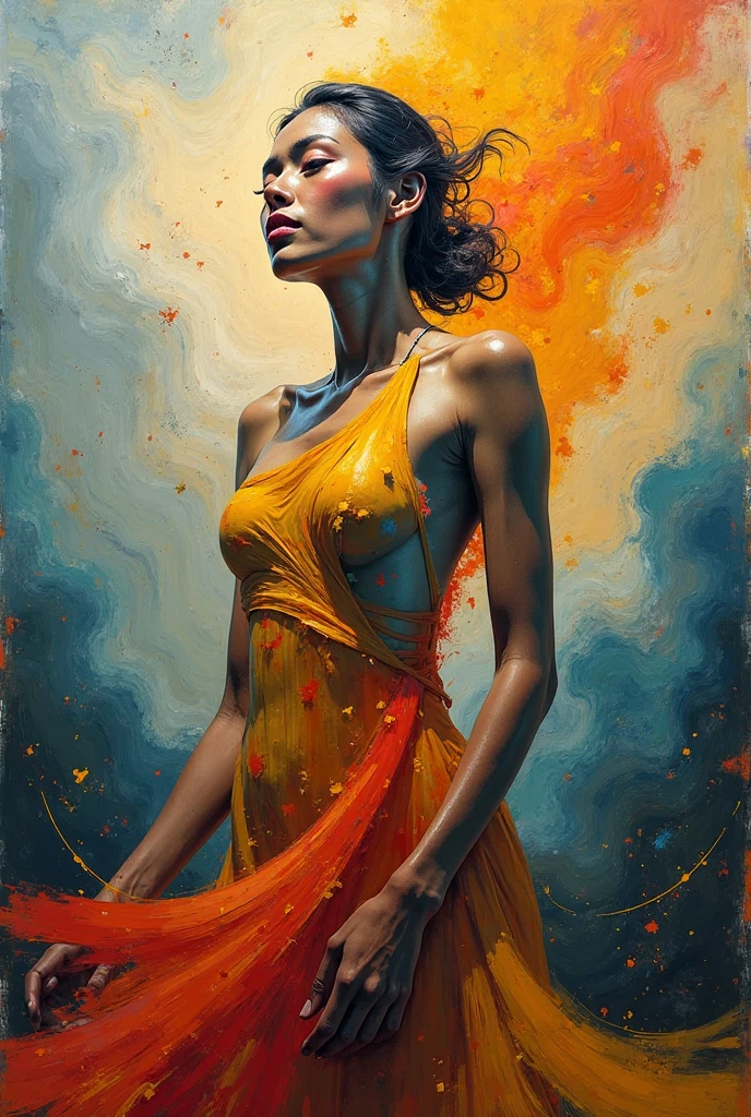 A Hyperrealistic Wonder Woman, Perfect Body, Perfect face, Perfect hands, Perfect, Legs, In a City in Fire, detailed and Intrincicated, bioluminicense, HD