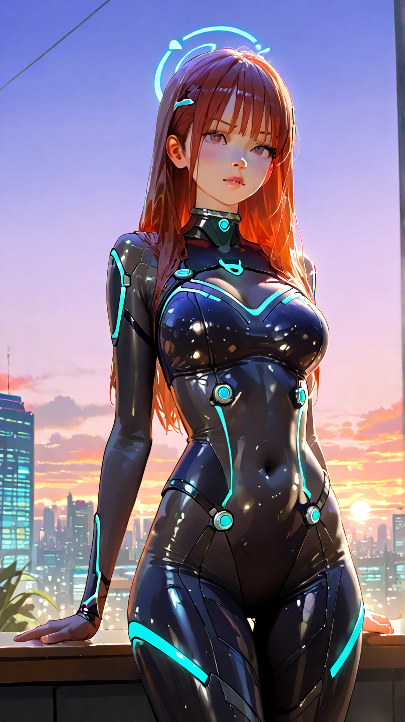 beautiful mature Swedish girl, (extra long curly blond hair), slim body, portrait, in a high detailed deep cleavage sexy futuristic cyberpunk dress made of circuit boards, the cyberpunk megacity environment, neon lights, skyscrapers, street vendors, (dslr), photorealistic, photo, masterpiece, realistic, realism, photorealism, high contrast, photorealistic digital art trending on Artstation 8k HD, high definition detailed realistic skin, detalied texture, best quality, ultra high res, (photorealistic:1.4), Fujifilm XT3, high resolution, detailed, raw photo, sharp re, rich colors, hyper realistic lifelike texture, dramatic lighting, unreal engine, trending on artstation cinestill 800