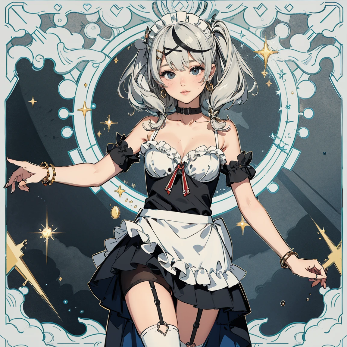 (((((((monochromatic world, using only shades of black and white,on the hill,outdoor,torches,)))))(((ribbed sweater,revealing dress,shackles,beautiful detailed white gloves,))) (((blushing))), (geometric:1.1), ((1girl,under-aged,amazing,seductive girl,solo,from above,))(Masterpiece,Best quality, offcial art, Beautiful and aesthetic:1.2),((Ultra-high resolution,Golden ratio,)) (16K),((sagging breasts)),(Physically-based rendering),Sharp focus, (((highdetailskin,))),Intricately detailed clothing,Delicate pupils,spiral pupils,burgundy hair,Danfeng Eye,((((high ponytail |detailed hair|long hair|blunt bangs|Long bold side bang|ahoge|high twintail,)))),slender,(masterpiece sidelighting),(The sheen),(beautiful hair,beautiful eyes,)((unbelievable Ridiculous quality,blur background,bokeh:60mm)),((extremely_Detailed_eyes_and_face)),Movie girl,(Dynamic configuration: 1.2),Brilliant,Glossy, (Photorealistic), ((hairclip,round earrings)), two-sided fabric,disheveled hair,Ultra-precise depiction, Ultra-detailed depiction,