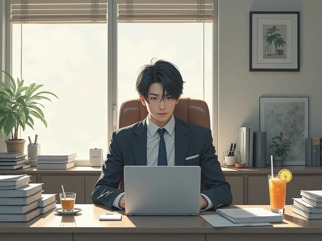 (Digital Painting)、(top-quality)、Man standing in front of big chart screen、There is a chart on the monitor、Charts of stocks、rule、Turn to this、Looking at the camera、Dignified Man、The protagonist、trader、Currency chart monitoring、FX、Ukiyo-e Art Style、Hokusai's inspiration、Popular deviant art、8K Ultra Real、Pastel Color Schemes、Soft lighting、vibrancy
