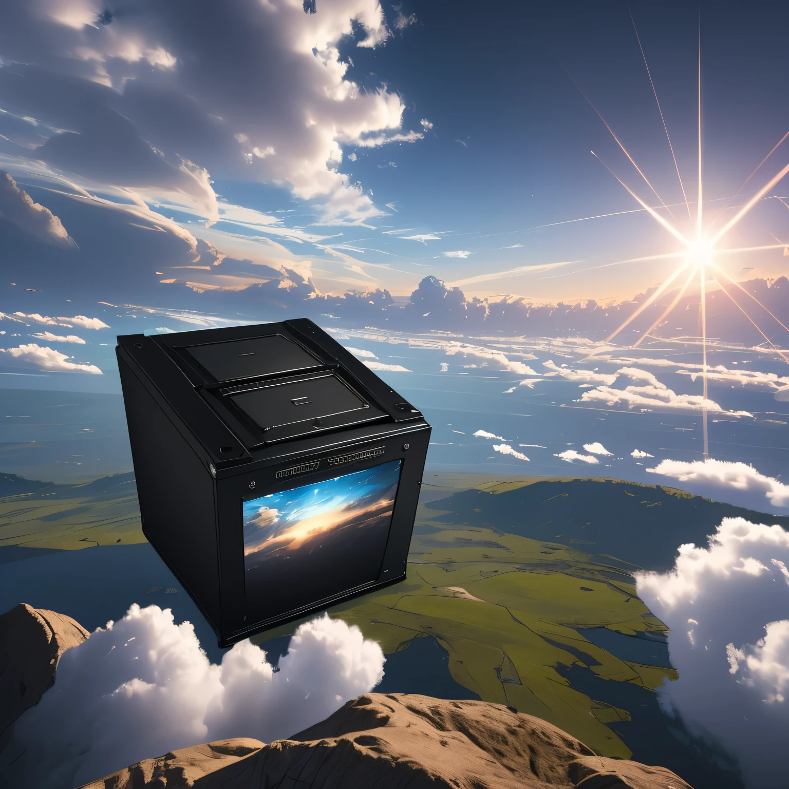 sky box with clouds in high quality 100k