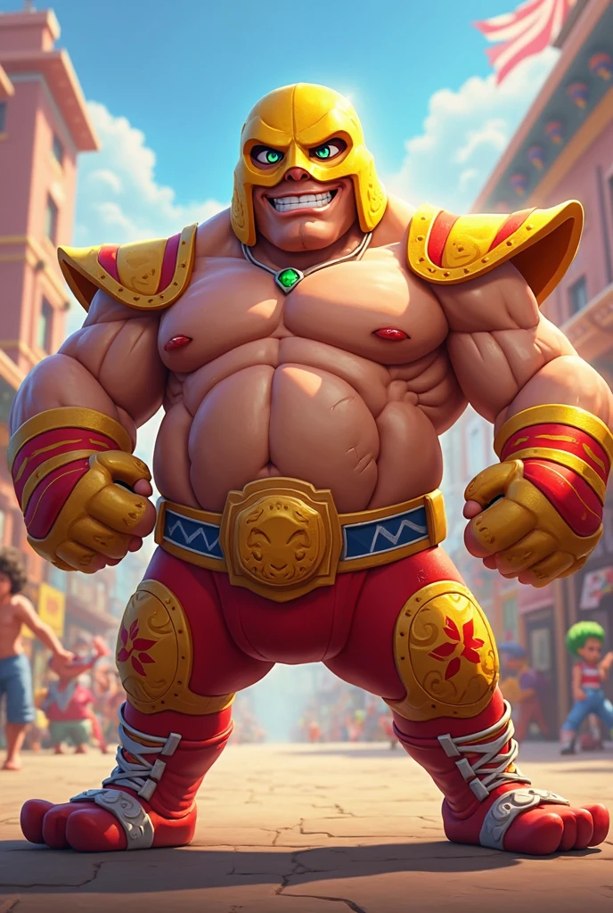 Make the Hello Kitty bodybuilder Jojo style