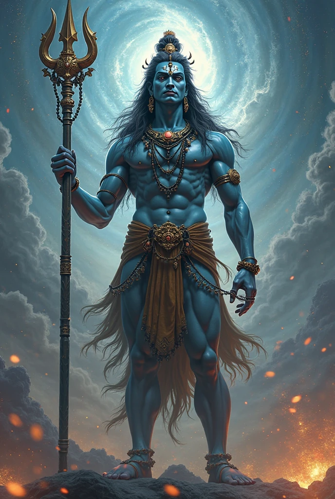 Lord Shiva is angry on devils 