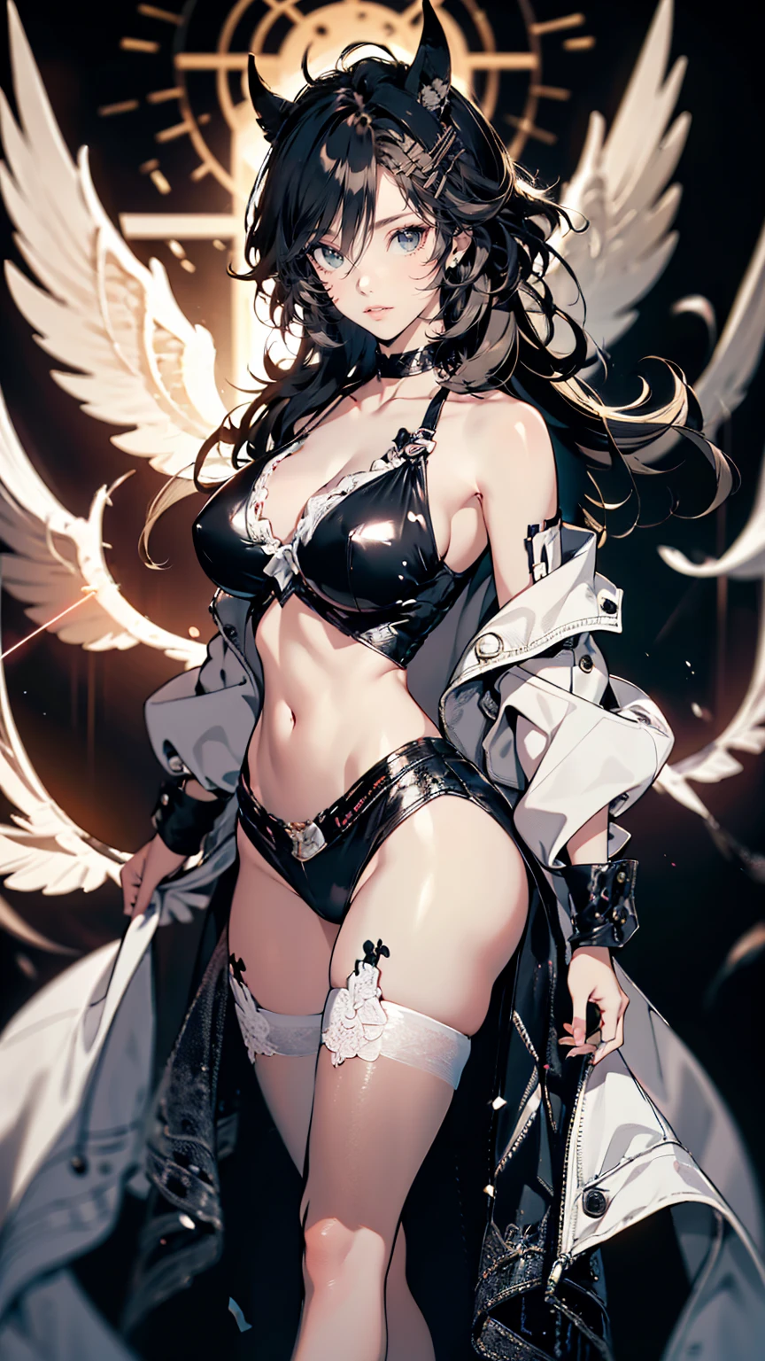 (masterpiece, 4K ,Super detailed:1.2), (anime:1), (Perfect quality), The whole body is shown, View Viewer, Swordsman, tall, Desperate look, Ultra violent women, asymmetry, Powerfully々And, RPG concept art character