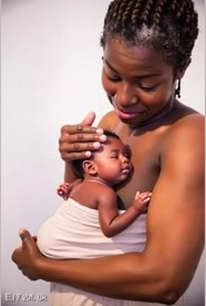 Mother with on her lap