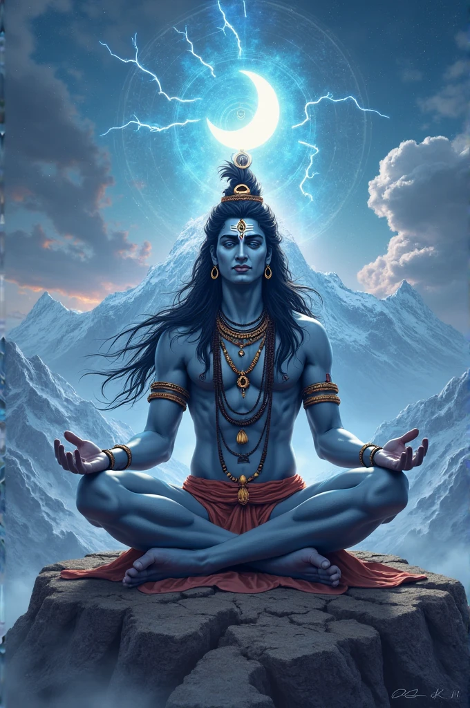 Lord Shiva and Parvati, dhyanam, meditation