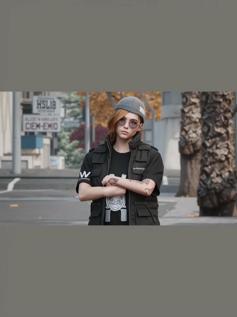 There is a poster with a cartoon character in a hat and backpack, female explorer mini cute girl, walking in the wilderness, flower jungle, animation style rendering, cute 3 D rendering, small characters. Unreal Engine 5, stylized anime, cute detailed digital art, Atey Ghailan 8 K, stylized 3D rendering, adventure surreal rendering, anime style 3D, 3D rendering stylized