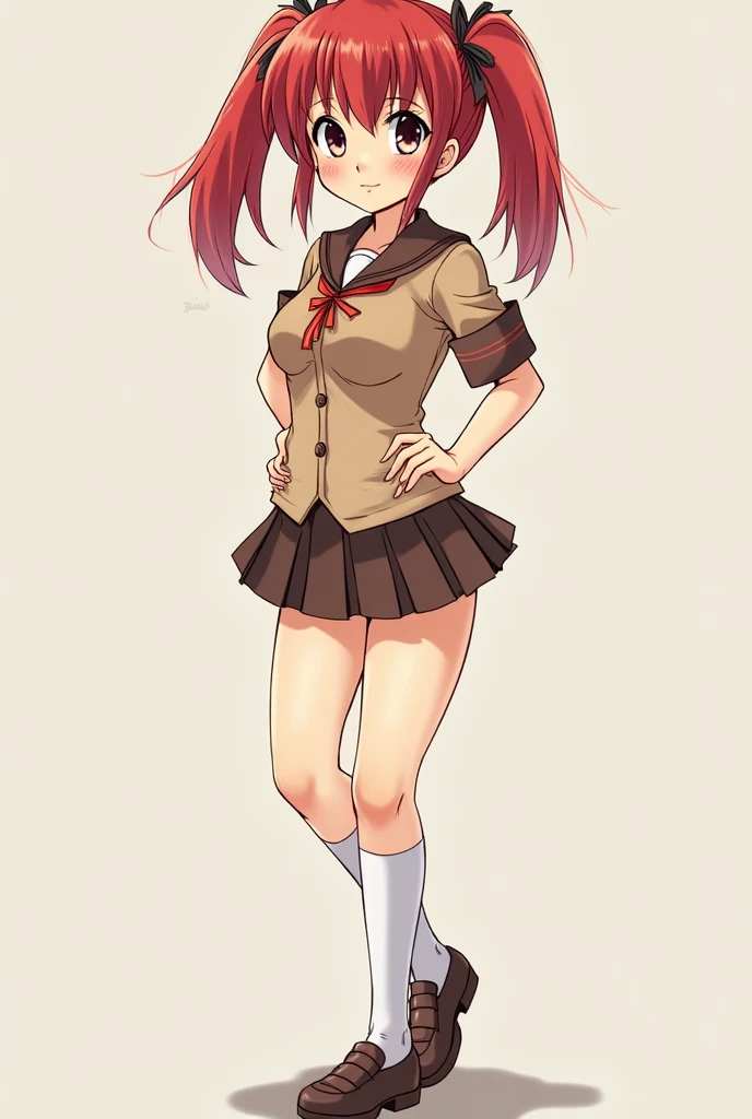 dawn from pokémon, skirt lift, pussy, looking at viewer, standing, full body, looking at viewer, smiling