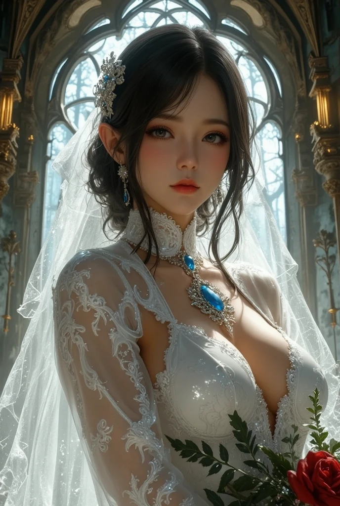 the perfect human model cute angelic girl posing, accurate details, detailed face, fantasy black clothes, dramatic, intricate, elegant, highly detailed, digital painting, artstation, concept art, smooth, sharp focus, illustration, art by gustave dore, octane render, 4k