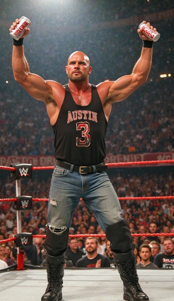 NSFW, naked, nude,Sexy wrestler big ring wwe