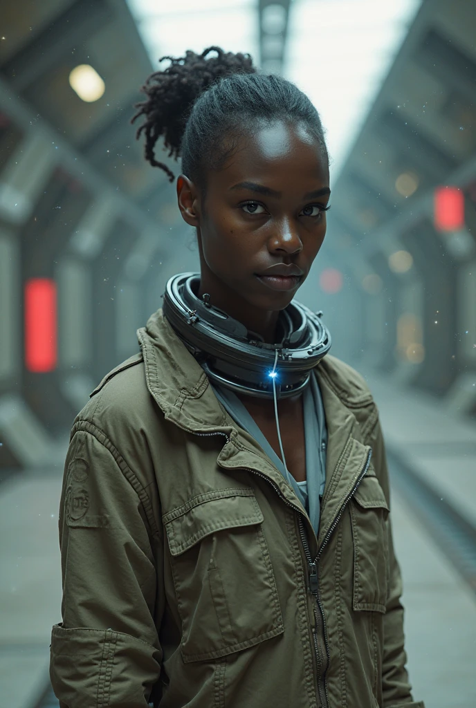 Black superhero inside a frozen capsule