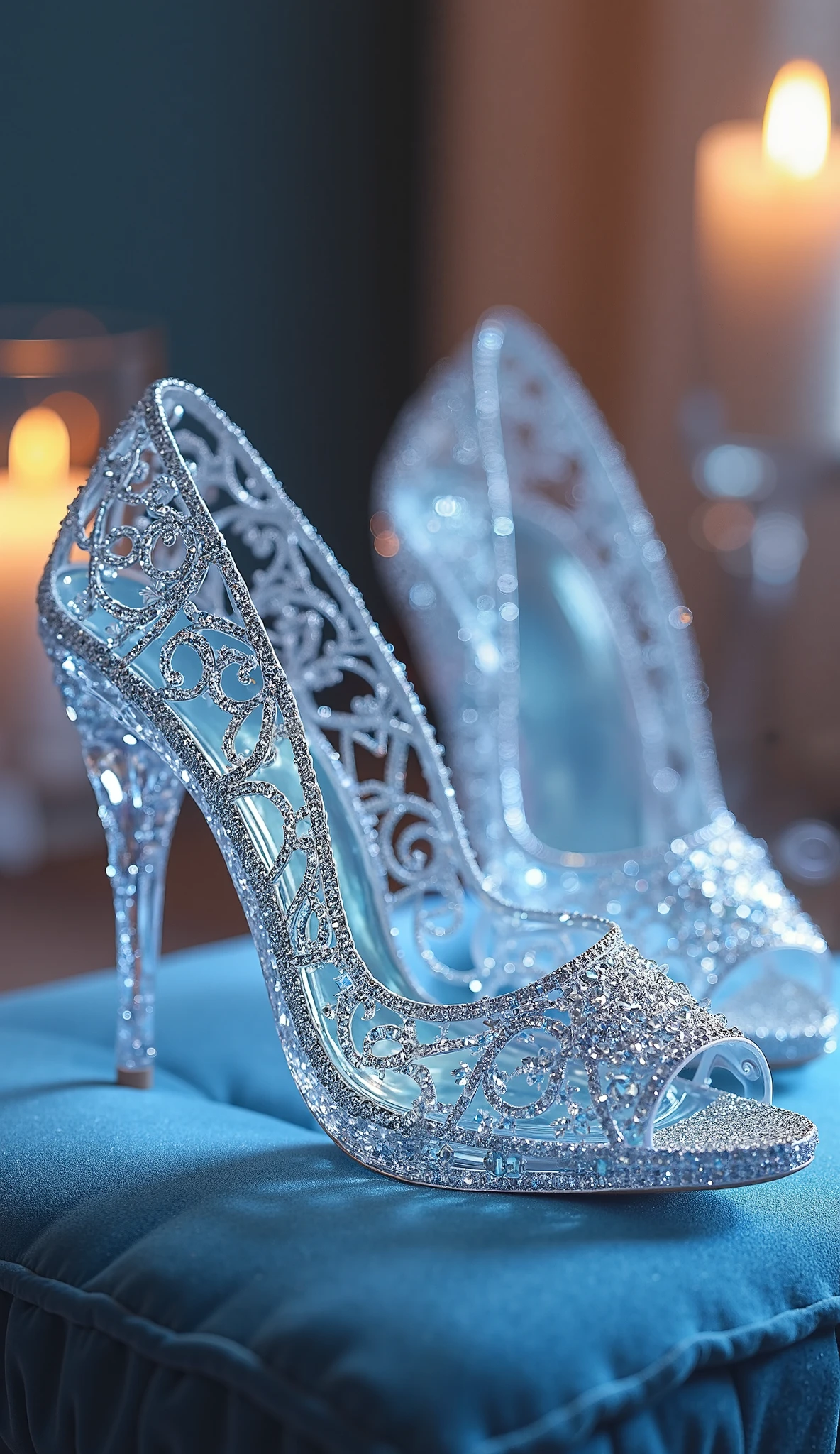 a close up of a woman's shoes with a crystal decoration, intricate and elegant, whimsical!! Intricate details, beautiful detailed elegant, intricated,beutiful, Intricate details!!!!, covered in crystals and glitter, Intricate details!!!, ultra intricate details, side view intricate details, ornate with diamonds, encrusted with jewels, jeweled, crystal-embellished, stunning intricate details,Pink background,iridescence,Pink crystal,
