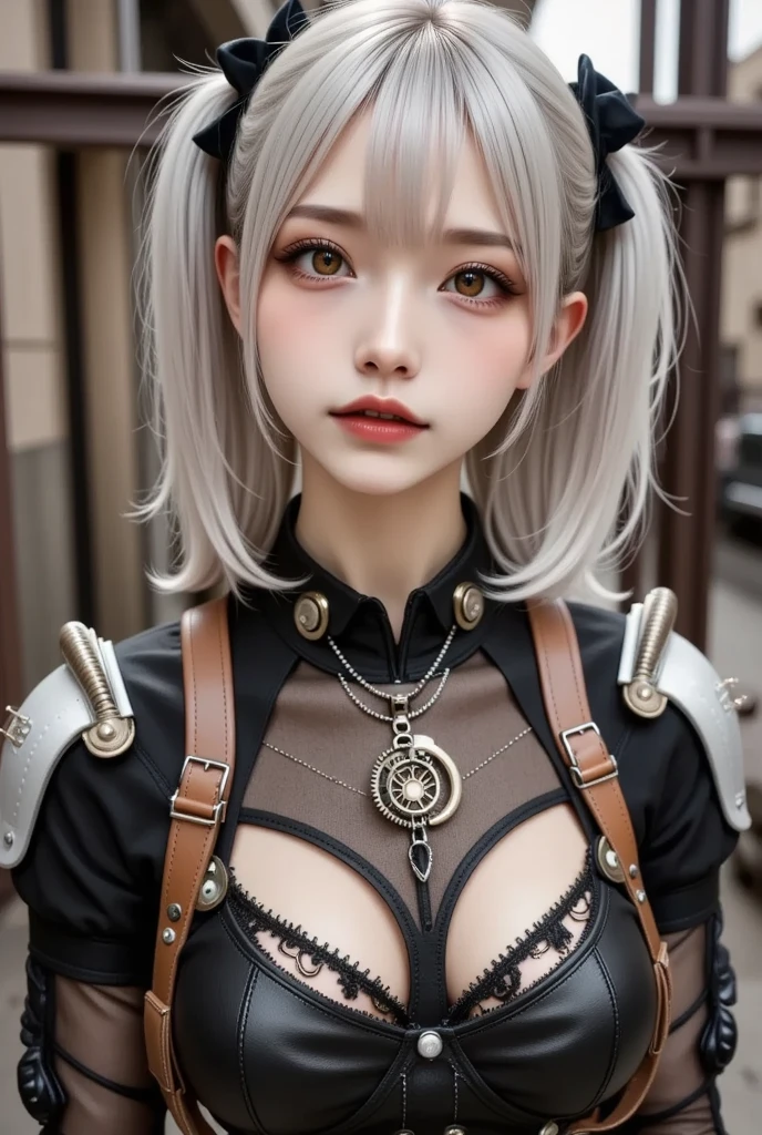 NSFW, masutepiece, 4K, Award-winning, Very classy, Extremely beautiful, Extremely beautiful woman, Very narrow eyes and face, wearing corset, black garter belt and stockings, (((Very small breasts: 1. 2))), Woman sitting on sofa with chain around waist, 2b, 2 b, Beautiful steampunk anime woman,. G-Wise at Pixiv Art Station, Gwise on Art Station Pixiv, guweiz, By Jan J, Artwork in the style of Gwise, Gwise's masterpiece, rococo cyberpunk , very tight corset, very sexy costume, Very delicate face and skin texture, Delicate eyeliner double eyelids, long eyelashes, Nice double eyelids, Very fine eyeshadow, Narrow eyes, three white, Dark Eye Makeup, evil smile, Pretty, nice legs, Tie short hair back, very sexy costume, Sticky tongue, Vaginal promiscuity, Vaginal discharge, Squirting, Photo 4 Kodak Portra 400 camera and f1.6 6-color lens, ultra realistic textures, Dramatic LightingUnreal Engine Art Station CineStar 800 Trendy Tungsten Light, heels, Stockings