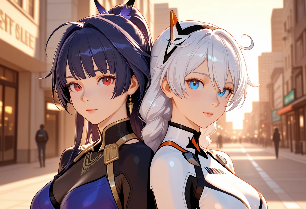 anime characters in a scene with a planet in the background, girls frontline universe, from arknights, from the azur lane videogame, characters from azur lane, arknights, from girls frontline, girls frontline cg, perfect android girl family, girls frontline style, fine details. girls frontline, visual novel cg, girls frontline, azur lane style