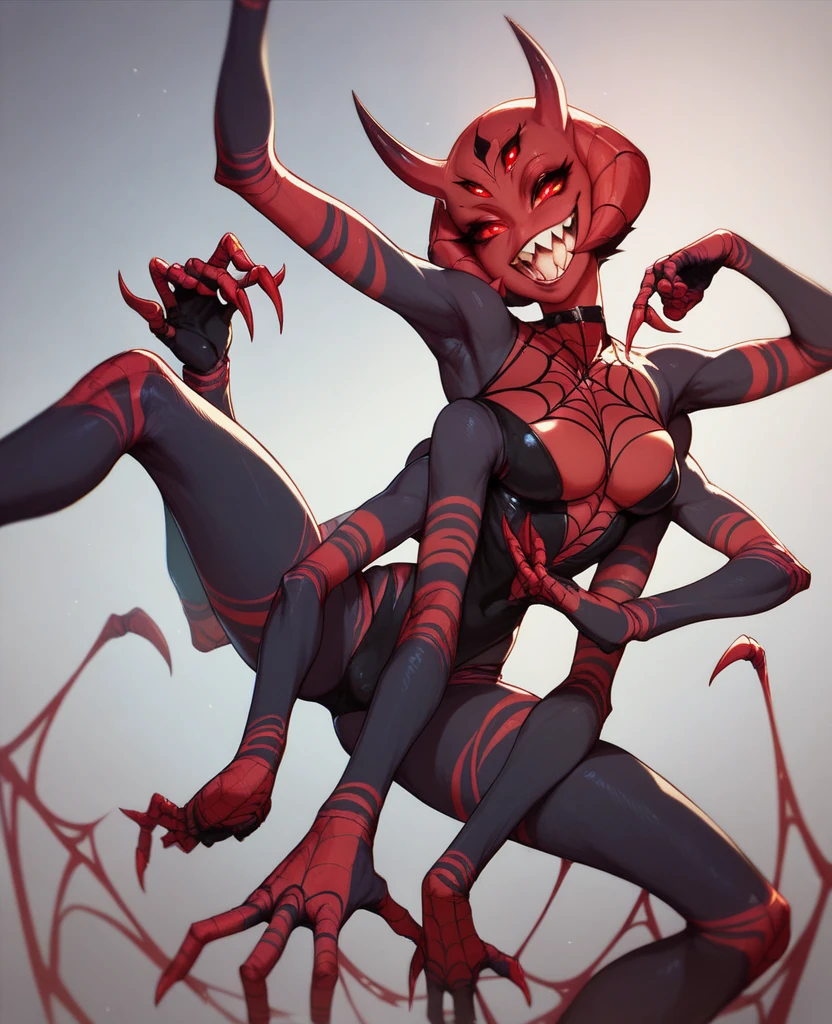 ((masterpiece)),(((best quality))),((character design sheet)), illustration,1man, environment Scene change, jumping, legs spread wide,muscular, red skin, red legs, small red horns, scribbles and marks, rough sketches, pose too, black and red color palette, 8k,16k, (simple background, white background: 1.3)