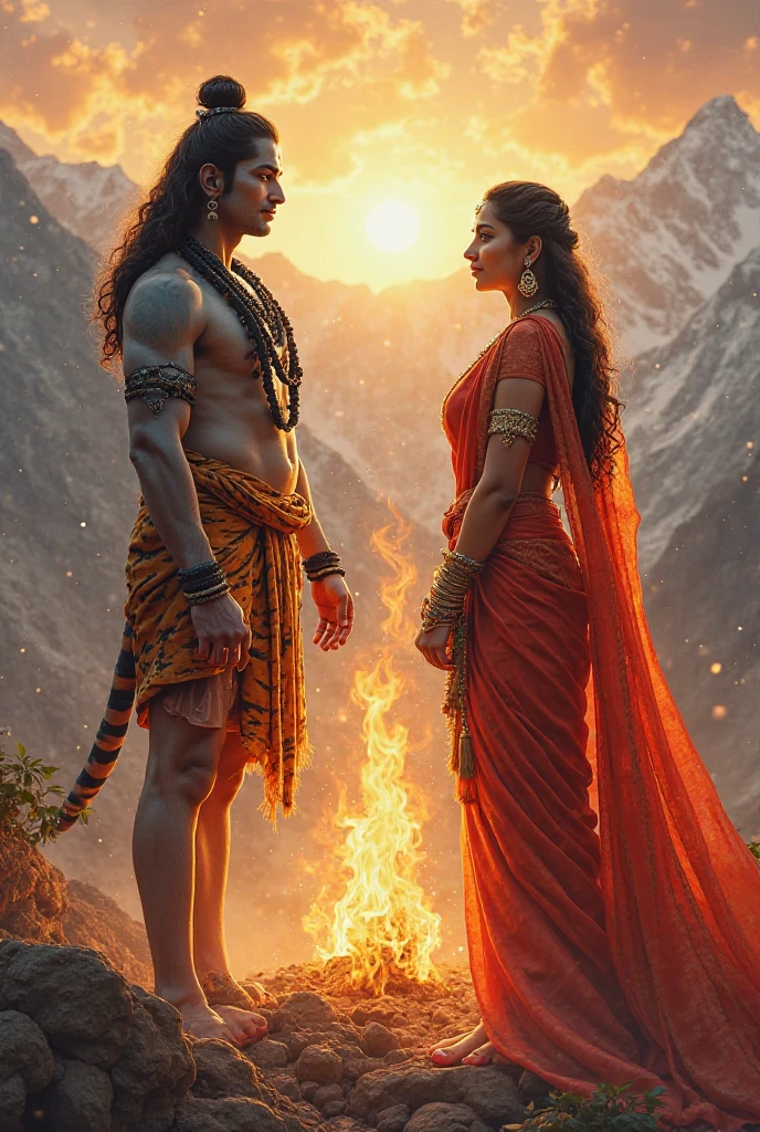 Gnisambhuta: Draupadi is said to have been born from fire. At her birth her elder brother Dhrishtadyumna also emerged from the fire