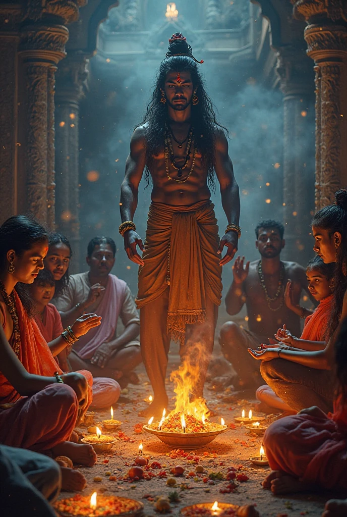One. The Hindu Tantrik who is sitting in the cremation ground and creating havoc