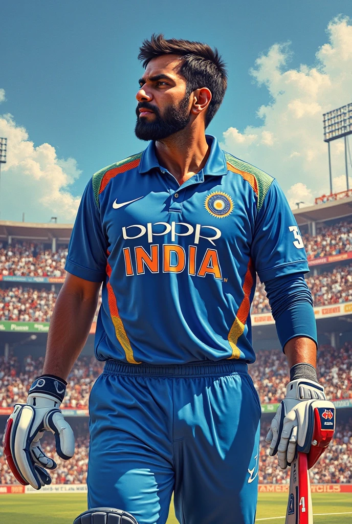 Create Rohit Sharma image defferent