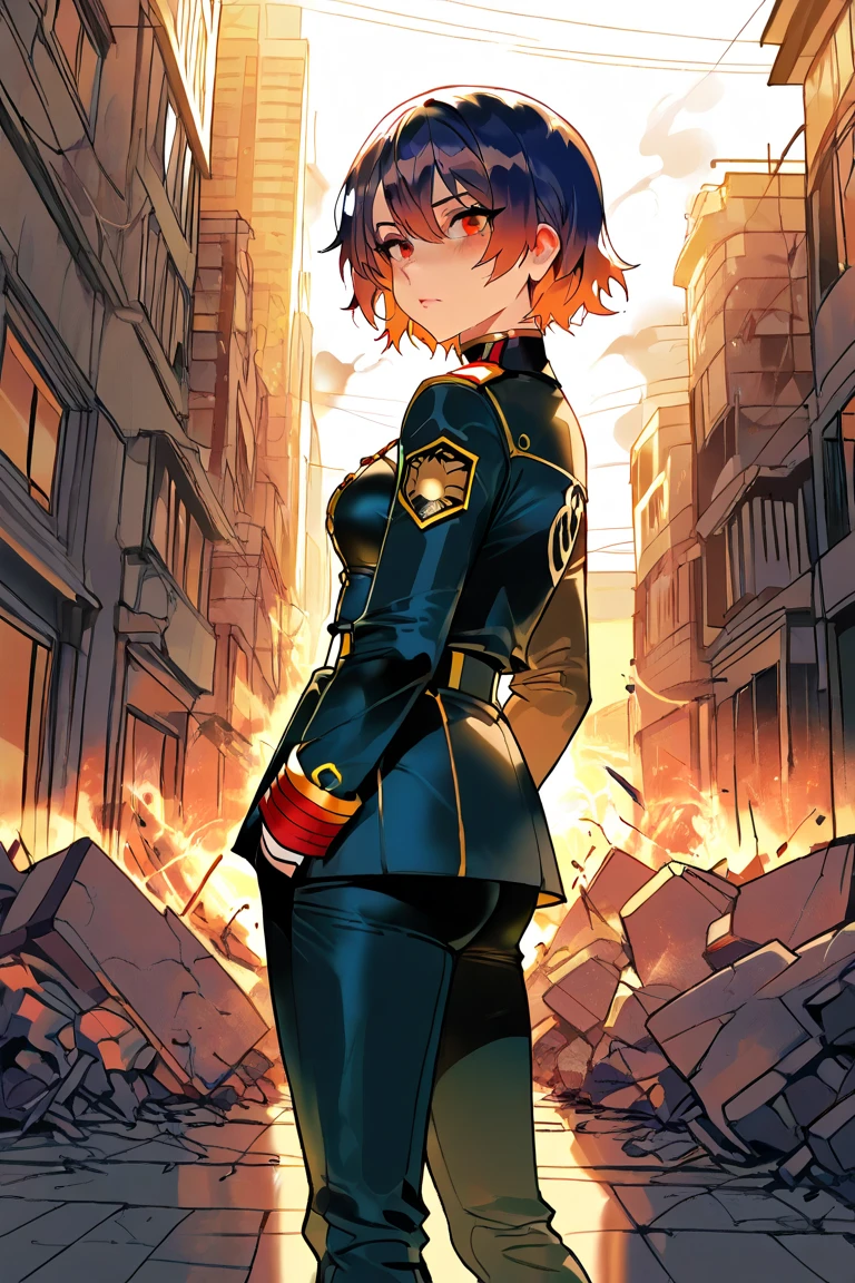 Masterpiece, Best Quality, Highly detailed, illustration, absurdres, street fighter, doll suit, shadaloo doll, dollsuit, girls, multiple girls, expressionless, nazi saluting, military, military saluting, salute, blank eyes, looking at viewer, red gloves, emotionless, black latex, corrution, mind control, female combatant, full body, hypnotized, unhappy trance, full body suit, leotard, perfect female body, extremely glossy latex, Delmo Uniform, belt, hypnosis, hypnoLora, empty eyes, Mind control device, thigh high, poses, submissive_pose, standing, standing at attention, Slave, collar, gang bang, haigure, slave oufit, full tight leg, hat, skirt, white skirt, Yukimura Aoi, Encouragement of Climb, grey hair, green eyes, short hair, hair_ornament, hairclip,