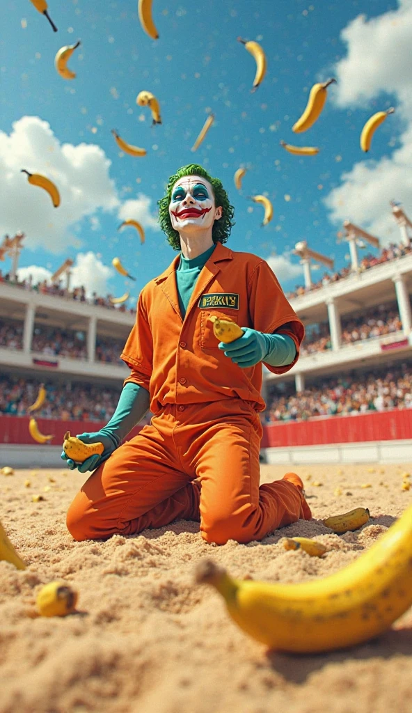 While surrounded by zombieaster men in yellow clothes are fighting