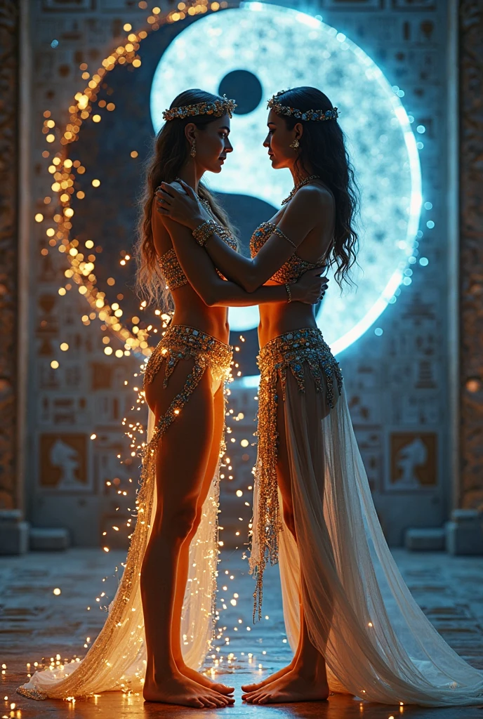 The Victoria's Secret Angel wears an ultra-light robe。The camera captures the Victoria's Secret angel standing above the water，The picture is surrounded by beautiful and spectacular scenery, starry rivers, auroras, meteors and storms rising by the bright moon, distant mountains and snowtops under the clear sky, linking the blue sea and ice, and a ship full of neon and falling cherry blossoms far away from the city。Surrounded by beautiful scenery, Victoria's Secret Angel has a super sexy K-cup teardrop shaped giant tit chest，The corset restrained tit chest has a soft texture like jelly，The ultra-sexy body that makes Victoria's Secret angelic characteristics obvious is particularly irritating，The Victoria's Secret angel's huge colored eyes have dreamy pupils of fire，The small and delicate nose and seductive little red lips make the face beautiful，The joyful smile of the Victoria's Secret angels always gives people infinite reverie，The neck is slender like a swan, with smooth shoulders and beautiful collarbones，Slender and fair seductive arms gathered forward，Victoria's Secret Angel is ergonomic and physiologically graceful, with fishnet-like gloves and cool manicures，A beautiful dance gesture is being made，There is not a trace of fat on the Victoria's Secret angels，Stretch your body, let the sexy and elegant slender waist and toned hips have a youthful and energetic beauty，Skinny white feet stepped on Skyscraper Heels，The colorful hair of the Victoria's Secret Angel is topped by a halo crown，Tattoos with gorgeous colorful patterns on the sexy body，Victoria's Secret angels are adorned with small jewelry and accessories，Use Midjourney's advanced brush tools and experiment with different color palettes and strokes, as well as texture tools, to show and improve clarity，Give the Victoria's Secret Angel the ultimate detail to reflect the super sexy character of the Victoria's Secret Angel with a very realistic texture。Use Midjourney's advanced tools and experiment with diff