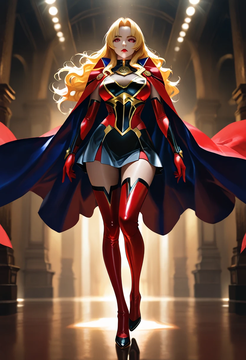 Chica magica con traje de super heroe