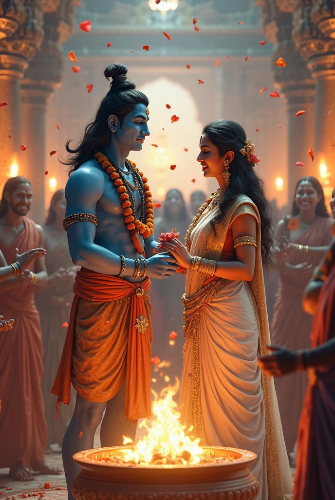Mahadev Parvati photo marriage hd design photo 