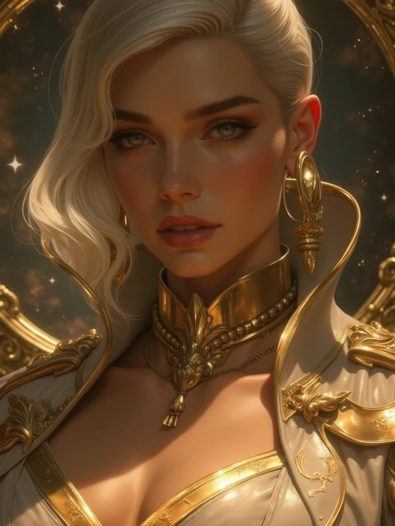 Tia is shown to have a fairly slender figure. She has white-grey hair , she has short hair and large pale green eyes,(knollingcase:1), labelled, overlays, oled display, annotated, technical, knolling diagram, technical drawing, display case, dramatic lighting, glow, dof, reflections, refractions,
(symmetry:1.1) (portrait of floral:1.05) a woman as a beautiful goddess, (assassins creed style:0.8), pink and gold and opal color scheme, beautiful intricate filegrid facepaint, intricate, elegant, highly detailed, artstation, smooth, sharp focus, cleavage exposed, big breasts, superior quality, many details, Puri focus Sharp and realistic