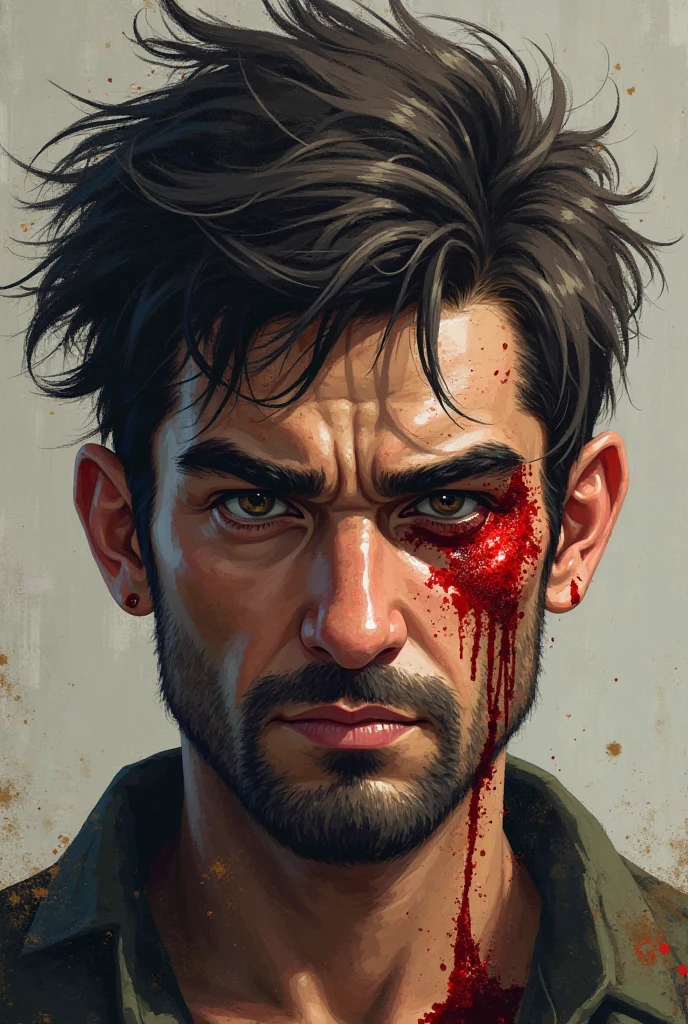 score_9, score_8_up, score_7_up, score_6_up, score_5_up, score_4_up, solo, short hair, 1boy, monochrome, greyscale, male focus, inked, pencil, hatched lines, messy art, facial hair, bandages, portrait, bandaid, stubble, bandaid on face, bandaged head , specular highlights, specular reflection, cinematic angle, dall3pnyxl , <lora:Dalle3CmcPnyXL:1>