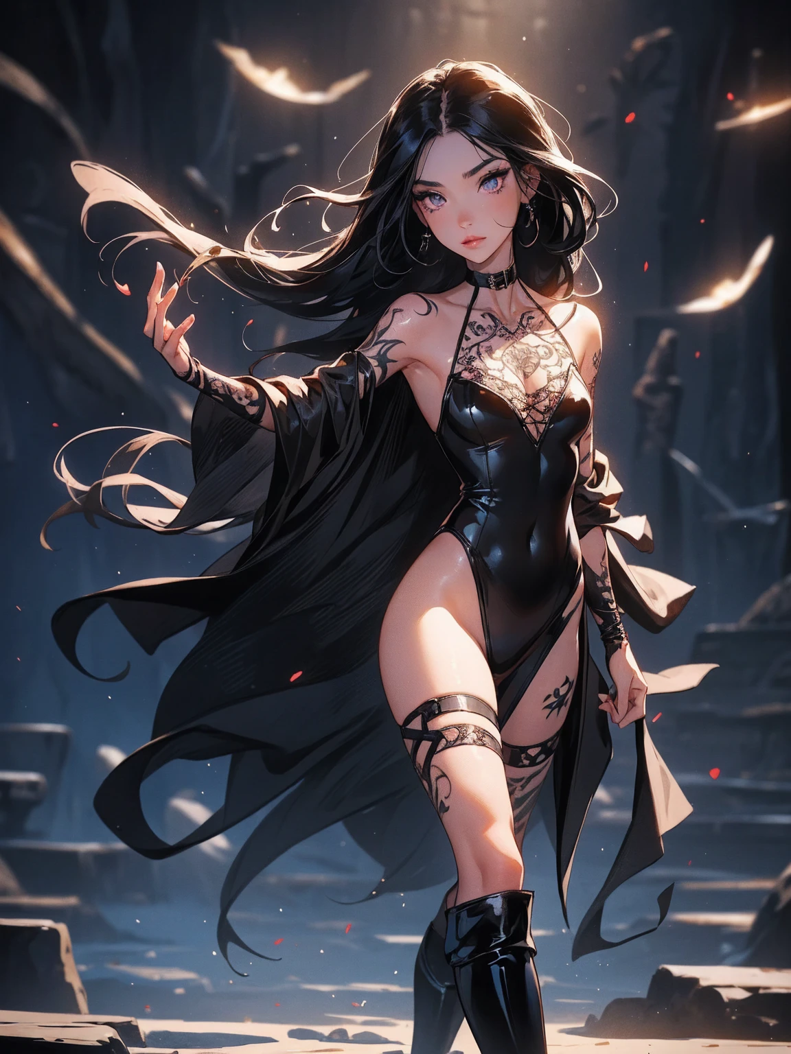 (Skin Indentation:1.5), Realistically, Realistically, (masterpiece:1.5), Concept Art, Intricate details, Very detailed, Realistically, Octane Rendering, Dynamic poses, (((laser))),((Rays)),Best quality, high resolution, (Realistic face:1.1), (Surrealism:1.1), ((full_Body)),Perfect eyes,(Shiny skin:1.2), (((hairstyle))), (((Perfect hands))), (Very detailed的背景), ((castle)), (Light), ((1 Girl)), Wearing a robe, (((Flowing Cape))), ((Delicate eyes, High quality eyes, High quality face shape)), (Extremely complex robe, magic长袍), Short and delicate hair, ((cast lightning)), electrical,(( Rotating flame)), Radiant force, spark, smoke, magic, epic, battlefield, Depth of Field, blur background, 4K, Gothic, ashes, particle,Wide field of view,Long-range shooting((Small Breasts))(Smile)Deformed human soul